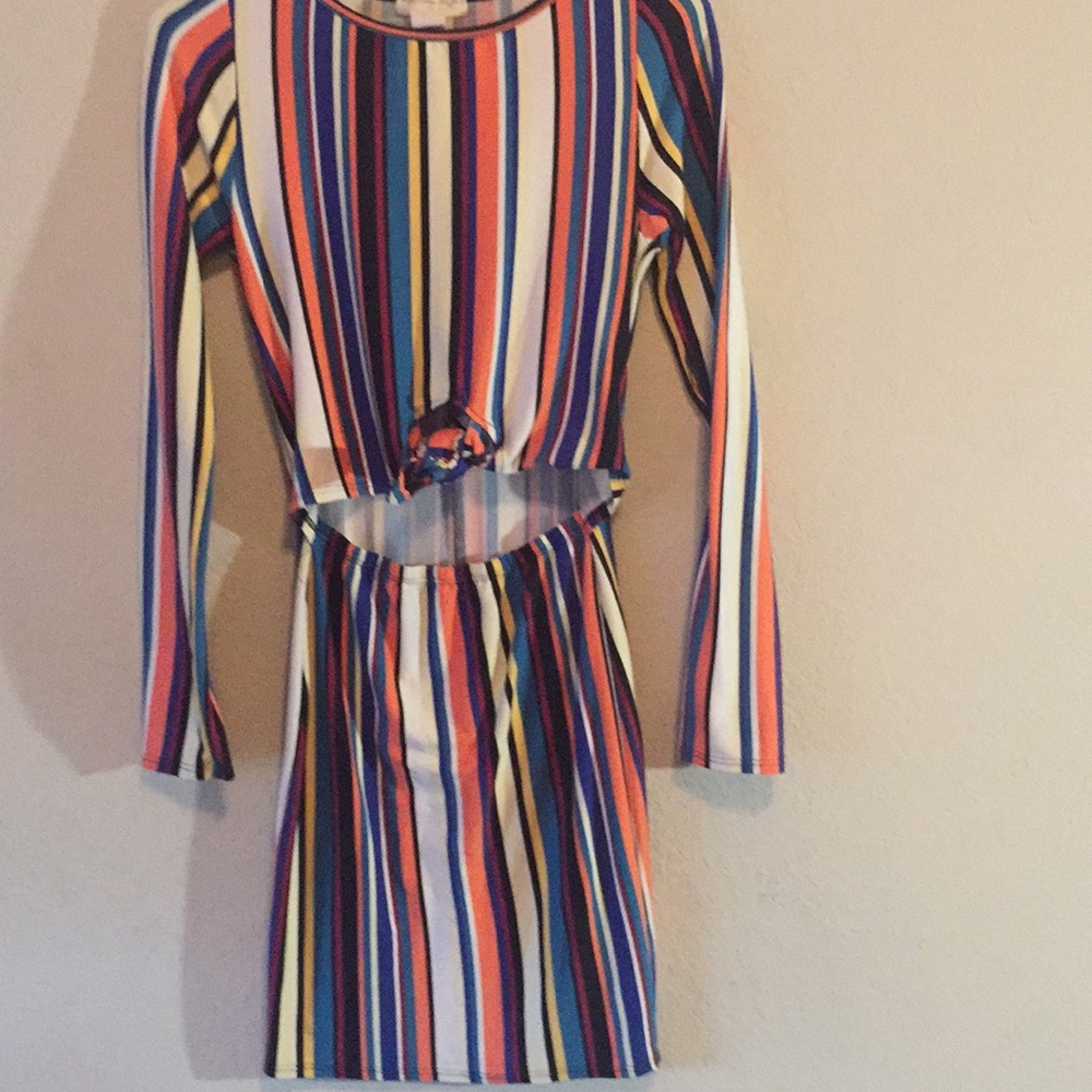 Long sleeve fitted dress